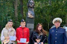 Экспозицию, посвящённую истории подводных сил ВМФ, посетила Валентина Маринеско